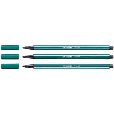 STABILO Pen 68 - Premium Viltstift - Blauw Groen - per stuk