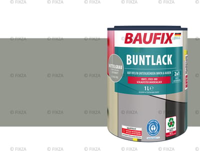 BAUFIX Multi- Lakverf middelgrijs 1 Liter
