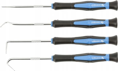 Hoegert Technik Haken Set - 4 stuks, Professioneel