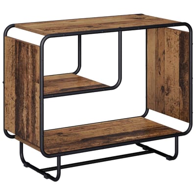 vidaXL - Dressoir - Oud - hout - 80 - x - 37,5 - x - 64,5 - cm - Bewerkt - hout