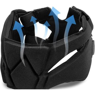Casque de gardien de but Casque de football américain Amortisseur anti-collision Casque de sport pour rugby Durable Durable One average size black