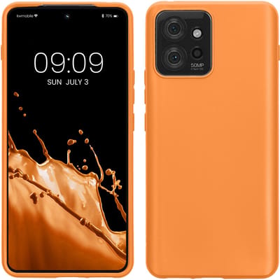 kwmobile telefoonhoesje geschikt voor Motorola ThinkPhone - Hoesje voor smartphone - Back cover in fruitig oranje