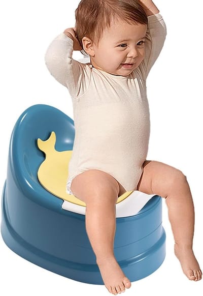 Potty Chair Kinderen - Zindelijkheidstrainer - Hygiënisch Werken - Anti-spat Ontwerp - 33 x 28.8 cm - Blauw