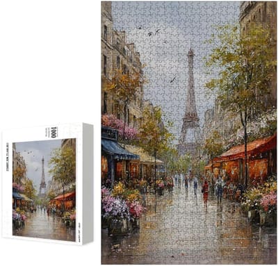 Houten Puzzel - Volwassen Puzzel - Ontspanning en Decoratie - Precisie Gesneden Stukjes - 5000 Stukjes - Straatscène