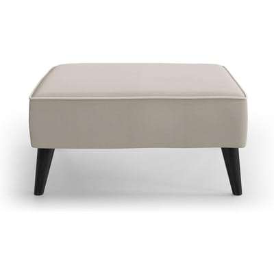 Hocker Zara linnen met contrast piping | NADUVI Collection