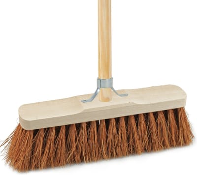 Sorex Bezem binnen - incl. stokhouder - kokos - 40 cm - steel 150 cm - kamerveger