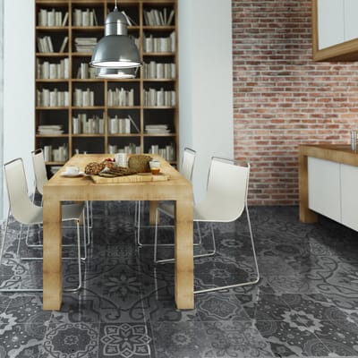 Antislip vloerstickers met beschermende coating - Cementtegels - 1 sticker van 60x90 cm
