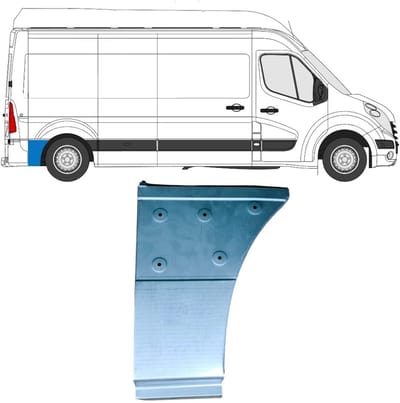 Reparatiepaneel achterspatbord voor Opel Movano 2010-2021 / Rechts