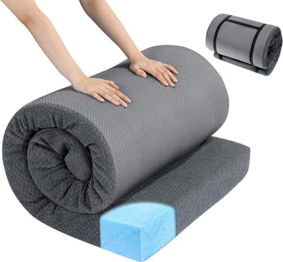 Luxe Memory Foam Slaapmat voor Kamperen en Reizen
