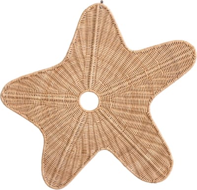 Cokos Aster de zeester rotan wanddecoratie small