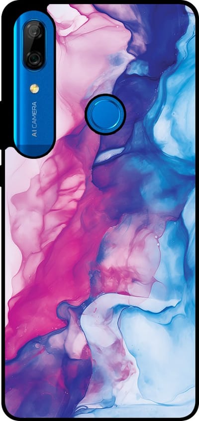 Smartphonica Telefoonhoesje Geschikt voor Huawei P Smart Z / Y9 Prime (2019) met Roze Blauw Marmer Opdruk - TPU Backcover Case Rose Blue Marble Design geschikt voor Huawei P Smart Z;Huawei Y9 Prime (2019)