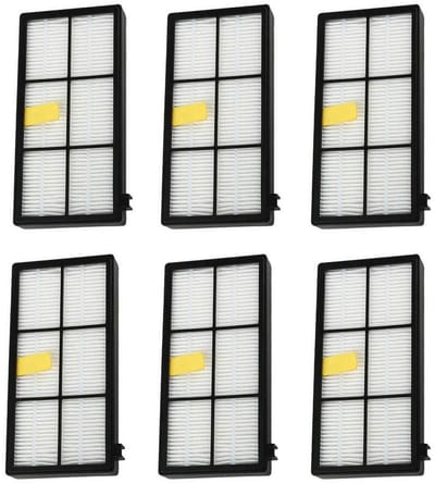 Dailygoods- Hepa Filter Vervanging Hoge Kwaliteit - Stofzuigerfilter - iRobot Roomba 800/900 Serie - 3/6 Stuks - Allergieën Verminderen - Langere Levensduur