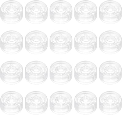 20 Stuks Voetpedaal Covers voor Gitaar, 10mm ID 24mm OD Plastic Effect Pedalen, Transparante Bescherming voor Elektrische Gitaar