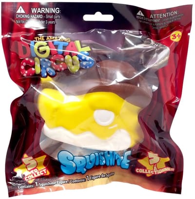 Squishy Amazing Digital Circus Gummigoo – Zachte Slow Rise Fidget - 11 cm groot - Squishy