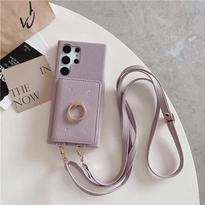 Leren Crossbody Tas met Kaarthouder Telefoonhoesje voor Samsung Galaxy S23 FE S24 Ultra S22 Plus A13 A22 A33 A14 A24 A34 A53 A54 Cover Galaxy S22 Plus