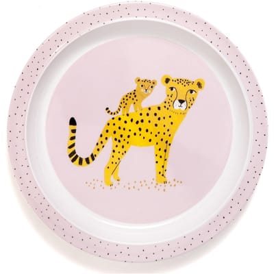 Petit Monkey melamine bord leopard orchid rand