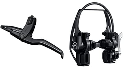 Hydraulische Velgrem - Fietsrem - Wielrennen - 3-vinger hendel - 2000 mm kabel - Zwart