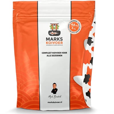 Marks Koivoer Multi Season 4,5 mm Zinkend voor sterke koi te verkrijgen koivoer, vijvervoer, karpervoer