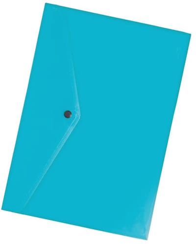 Lichtblauwe Knoopsluiting Envelop