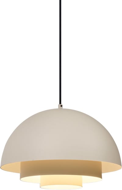 QAZQA loes - Scandinavisch Hanglamp - 1 lichts - Ø 40 cm - Crème - Woonkamer | Slaapkamer | Keuken