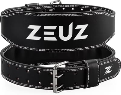 ZEUZ Lifting Belt voor Fitness & CrossFit – Gewichthefriem – Powerlift & Gewichtheffen Riem – Zwart – Maat S