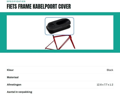 Dailygoods- Kabeldoorvoer - 4 Stuks - Rubber - Geschikt voor Giant Fietsen - Afmetingen 31.5 x 18 mm - Eenvoudige Installatie - Kabelpoort
