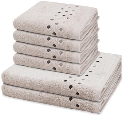 Ross Sonstiges 4 X handdoek 2 X douchehanddoek - in set 6 pack Stoneline