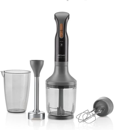 Krachtige Staafmixer Set 3-in-1 met Hakmolen en Garde - Zwart