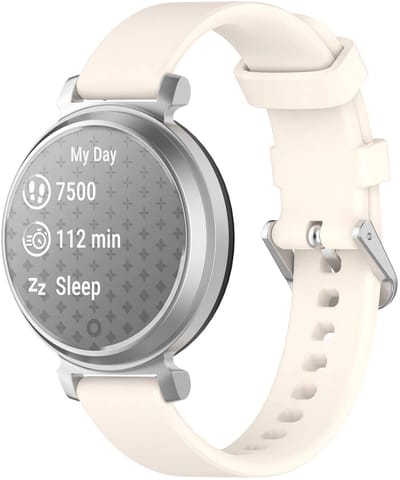 Strap-it Siliconen 'Classic' bandje geschikt voor Garmin Lily 2 / Pebble Round 2 - Sterrenlicht