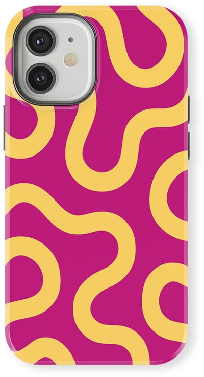 DripCase Motion Flow Tough Hoesje geschikt voor iPhone 12 | Backcover met Mag | Trendy Design | Valbescherming | Candy Current