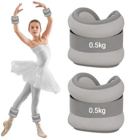 voeten, 2 stuks, gewichten voor benen en armen voor beginners en kinderen, enkelgewichten, polsgewichten, voetgewichten, ideaal voor pilates, yoga, joggen