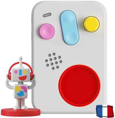 FABA+ Conteur d’Histoires interactif, contenus Audio pour Enfants 0-10 Ans, Personnage Sonore Faba•Me, Routine du Dodo et veilleuse, Jeu éducatif Musical, Version française