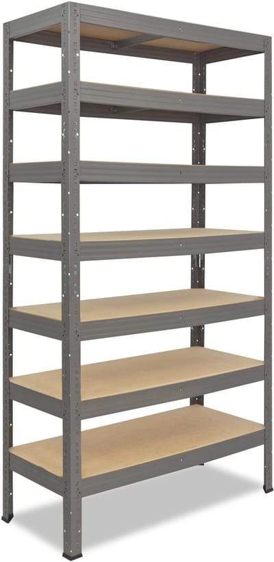 Shelfplaza PRO metalen stellingkast - 200x50x60 cm - grijs - 7 planken