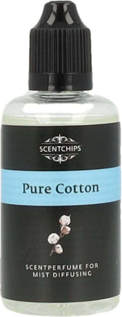 Scentchips® Pure Cotton - Geurolie Voor Aromadiffuser - Geurolie Voor Oliebrander - Navulling Geurbrander - Etherische Olie - Geurverspreiders - Verdamper