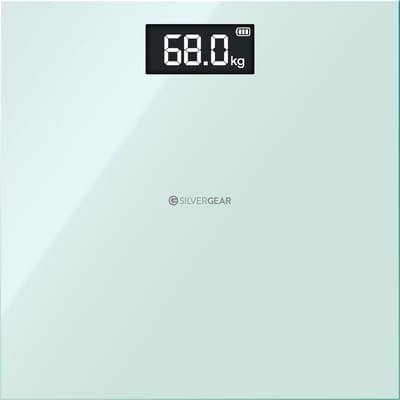 Silvergear Sprekende Weegschaal - Weegschaal Personenweegschaal Digitaal - LCD Scherm - Scale - Wit