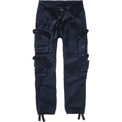 Brandit - Pure slim fit Cargobroek - M - Donkerblauw
