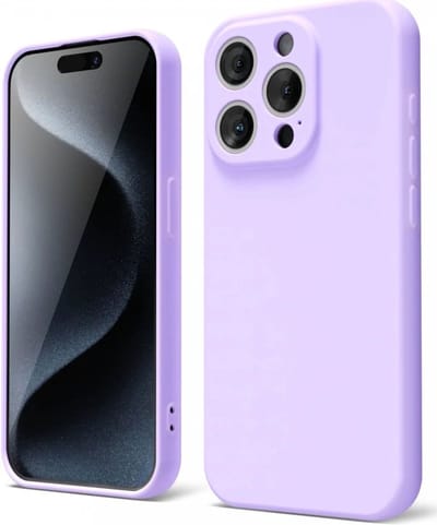 Hoesje met Camera Bescherming Geschikt voor Apple iPhone 15 Pro | Back Cover | Dun | Flexibel TPU | Lila
