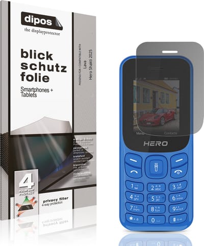 dipos – Matte Privacy Screenprotector geschikt voor Lava Hero Shakti 2025 | Anti-Spy Beschermfolie