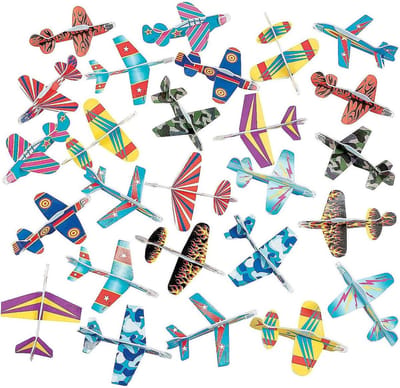 Vliegtuig Speelgoed - Zweefvliegtuigen Set - Buiten Spelen - 72 Stuks Verpakking - 22cm Lengte