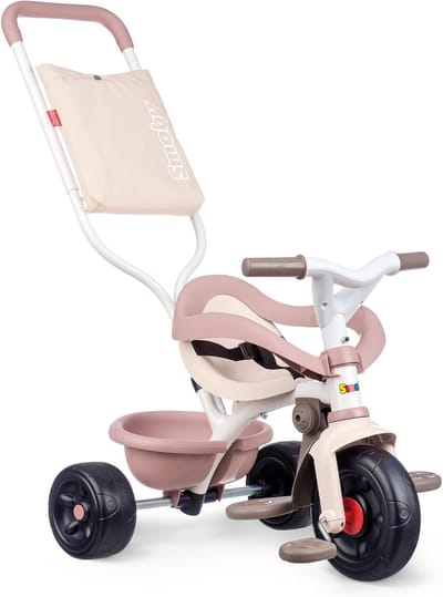 3-in-1 Driewieler voor Kinderen - Roze - Geschikt vanaf 10 Maanden - Veilig en Comfortabel