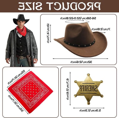 Cowgirl Kostuum voor Vrouwen met Neckerchief en Cowboy Hoed - Perfect voor Carnaval en Cosplay Feesten