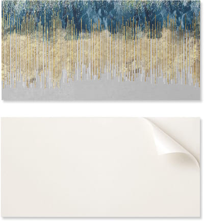 Zelfklevend vinylpaneel met print, 100x50 cm, abstract patroon met lijnen.