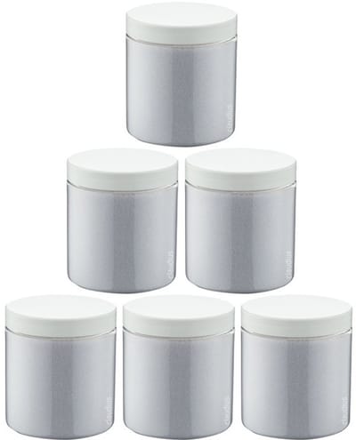 Scrubzout Lavendel - 300 gram - Pot met witte deksel - set van 6 stuks - Hydraterende Lichaamsscrub