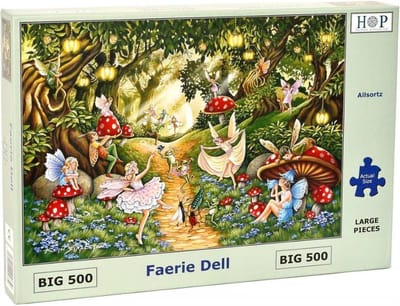 House of Puzzles Faerie Dell - BIG 500 Piece Jigsaw Puzzle.