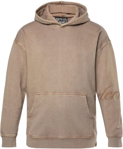 STHUGE - Heren - Hoodie oversized trui met capuchon - Lichtbruin - Maat 5XL