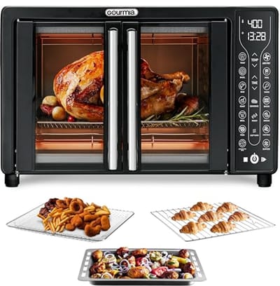 Digitale Air Fryer Oven met Broodroosterfunctie 17 Kookstanden 24L
