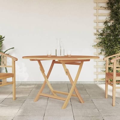Tuintafel Inklapbaar - Houten Tafel - Buiten Ontspannen - Massief Teakhout - 120 x 75 cm - Houtkleur