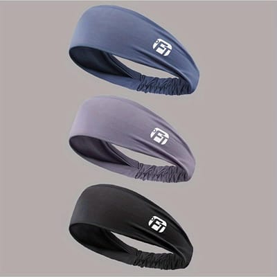 3 stuks Zomer Koelende Sport Hoofdbanden, IJszijde Ademende Punk Mooie Hoofdbanden, Voor Fitness, Buitensporten, Hardlopen, Yoga gray