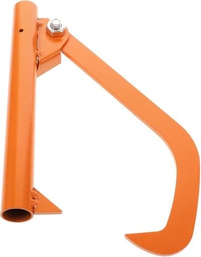 Metalen Houthaak - Logroller Gereedschap - Boomstammen Verplaatsen - Schuin Haak Ontwerp - 26 cm Lengte - Rood