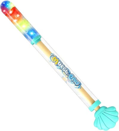 Waterspuit Voor Kinderen - Water Blaster - Zomerse Spelletjes - Met LED Licht - 35 cm - Cyaan Blauw